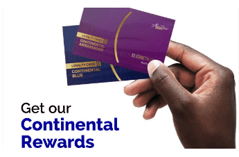 Continental Rewards loyalty cards